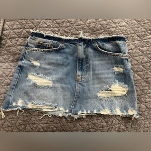 EUC Zara Denim skirt XS 24